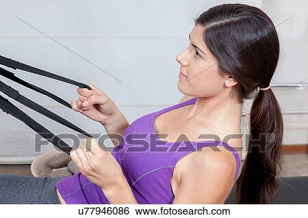 Beauty woman training View Large Photo Image Stock Photograph - Beauty woman training. Fotosearch