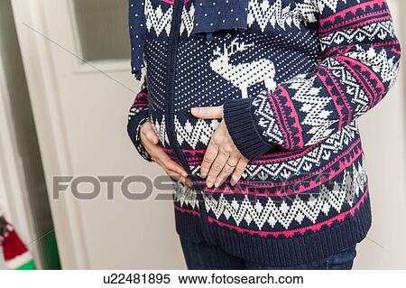 Stock Photography - Belly of pregnant. Fotosearch