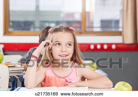 concentrated girl View Large Photo Image Stock Photo - concentrated girl. Fotosearch