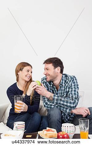 couple having a breakfast View Large Photo Image Picture - couple having a breakfast. Fotosearch