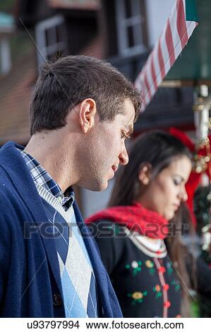 couple in christmas View Large Photo Image Picture - couple in christmas. Fotosearch