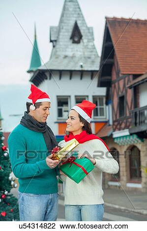 couple in christmas View Large Photo Image Stock Image - couple in christmas. Fotosearch