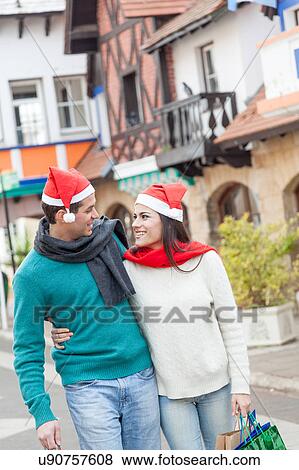 Stock Photo - couple in christmas. Fotosearch