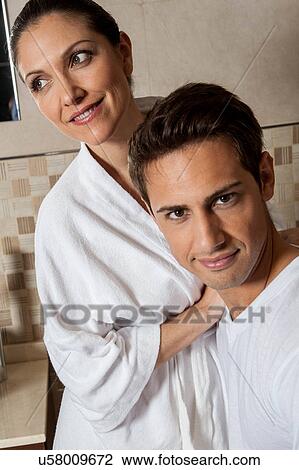 couple in love at the bathroom View Large Photo Image Stock Image - couple in love at the bathroom. Fotosearch