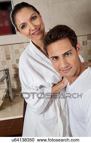 couple in love at the bathroom View Large Photo Image Stock Image - couple in love at the bathroom. Fotosearch