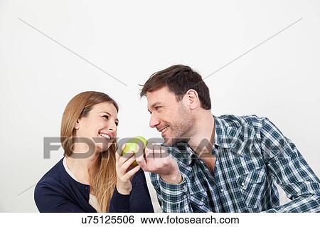 Couple in love having a breakfast View Large Photo Image Stock Photograph - Couple in love having a breakfast. Fotosearch