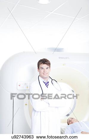 Stock Image - Doctor made a tomography. Fotosearch