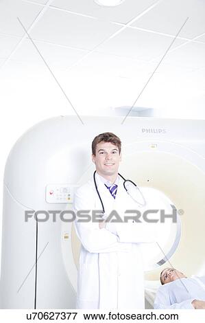 Stock Photo - Doctor made a tomography. Fotosearch