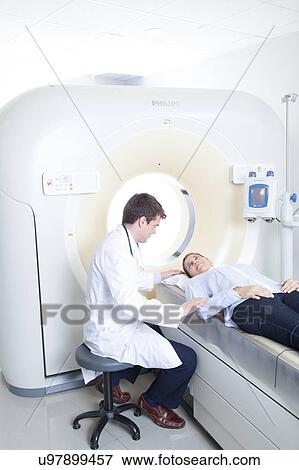 Stock Photo - Doctor made a tomography. Fotosearch