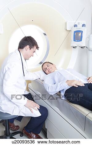 Stock Photograph - Doctor made a tomography. Fotosearch
