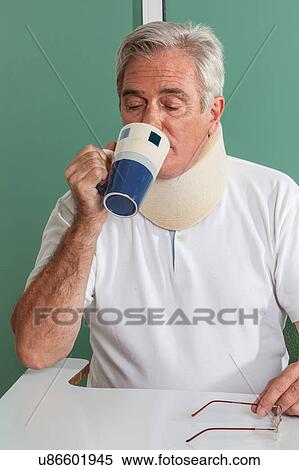 Elder Man drinking a tea View Large Photo Image Stock Photography - Elder Man drinking a tea. Fotosearch