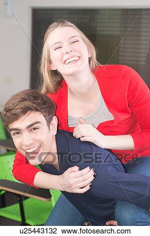 Friends having fun in the college View Large Photo Image Stock Image - Friends having fun in the college. Fotosearch