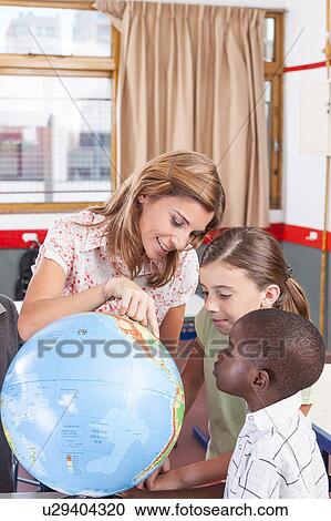 Stock Image - geography class. Fotosearch