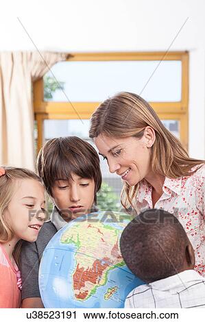 Stock Image - geography class. Fotosearch