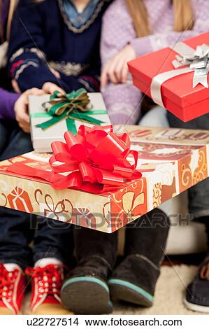 Picture - Giftboxs for christmas. Fotosearch