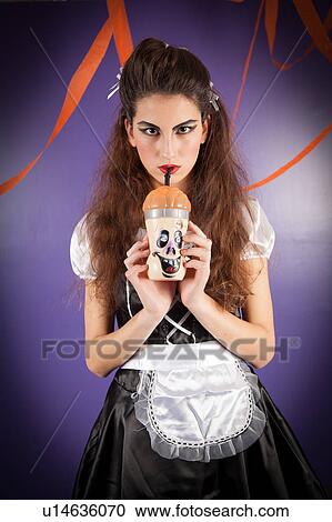 Girl dressed for halloween View Large Photo Image Stock Image - Girl dressed for halloween. Fotosearch