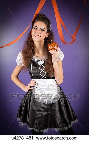 Girl dressed for halloween View Large Photo Image Stock Image - Girl dressed for halloween. Fotosearch