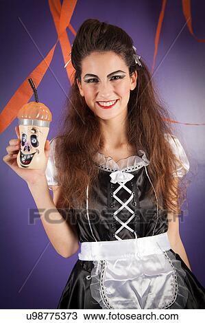Girl dressed for halloween View Large Photo Image Stock Image - Girl dressed for halloween. Fotosearch