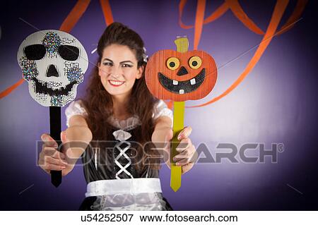 Girl dressed for halloween View Large Photo Image Stock Photo - Girl dressed for halloween. Fotosearch