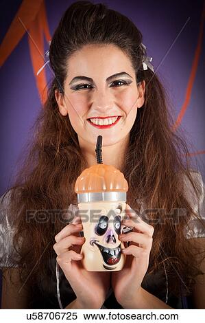 Girl dressed for halloween View Large Photo Image Stock Photography - Girl dressed for halloween. Fotosearch