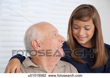 girl having fun with her grandfather View Large Photo Image Stock Image - girl having fun with her grandfather. Fotosearch