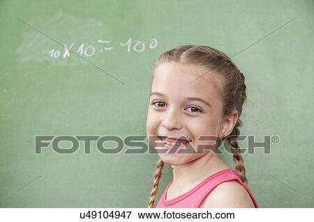Stock Photo - Girl looking at camera. Fotosearch
