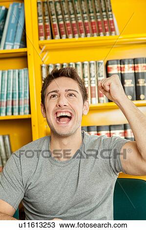 Stock Image - Guy screaming. Fotosearch