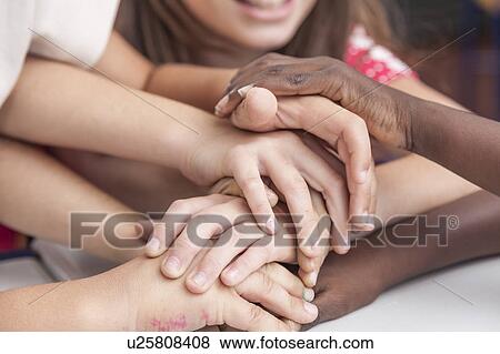 Stock Photo - Hands together. Fotosearch