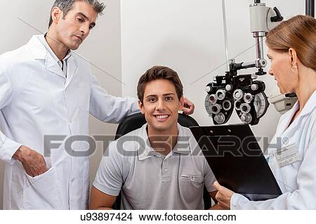 Picture - Happy listening patient. Fotosearch