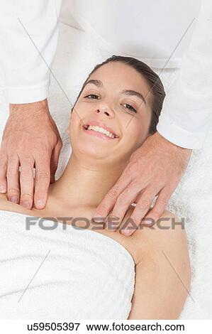 Happy woman looking the camera View Large Photo Image Stock Photo - Happy woman looking the camera. Fotosearch