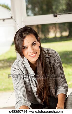 Picture - Happy woman . Fotosearch