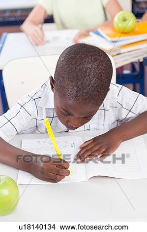 little boy studying View Large Photo Image Picture - little boy studying. Fotosearch