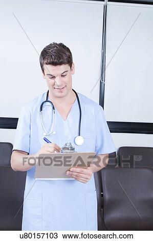male nurse working View Large Photo Image Stock Image - male nurse working . Fotosearch