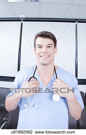 male nurse working View Large Photo Image Stock Image - male nurse working . Fotosearch