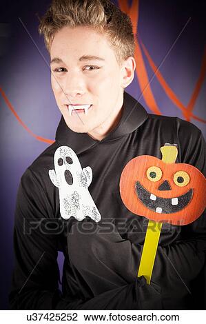 Man dressed for halloween View Large Photo Image Stock Image - Man dressed for halloween. Fotosearch