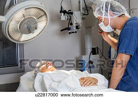 Ophthalmologist waiting to operate View Large Photo Image Stock Image - Ophthalmologist waiting to operate. Fotosearch
