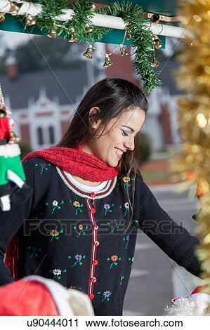 Stock Image - Portrait of a young woman. Fotosearch