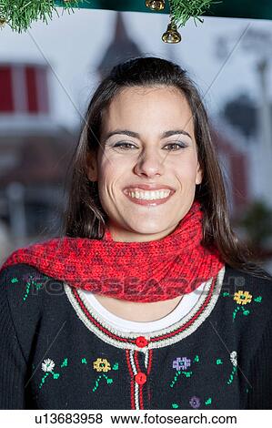 Stock Photo - portrait of a young woman. Fotosearch