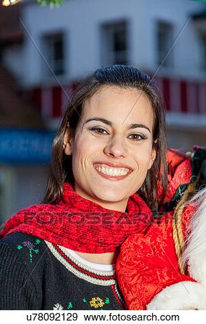 Stock Photo - portrait of a young woman. Fotosearch