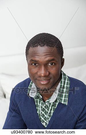 Stock Image - Portrait of black man. Fotosearch
