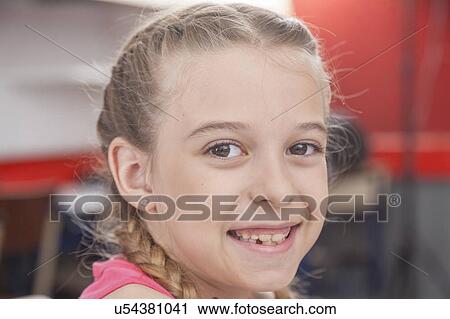 Pretty girl smiling View Large Photo Image Stock Image - Pretty girl smiling. Fotosearch