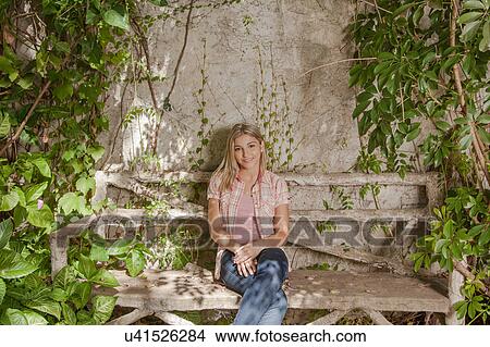 Picture - Pretty woman smiling. Fotosearch