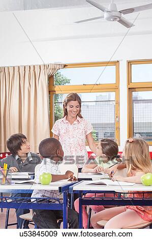 Stock Photo - Primary classroom. Fotosearch
