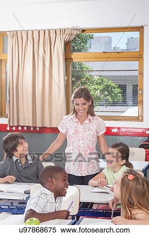Stock Photography - Primary classroom. Fotosearch