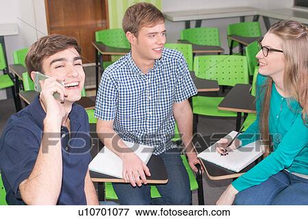 Teenagers in school View Large Photo Image Stock Photo - Teenagers in school. Fotosearch