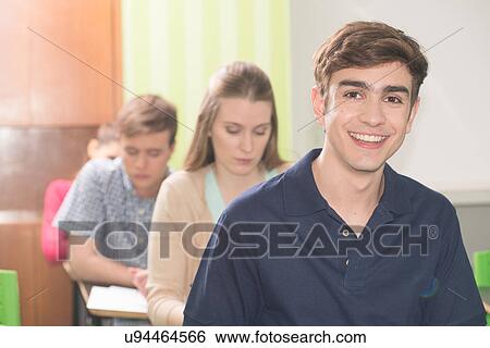 Teenagers in school View Large Photo Image Stock Photograph - Teenagers in school. Fotosearch