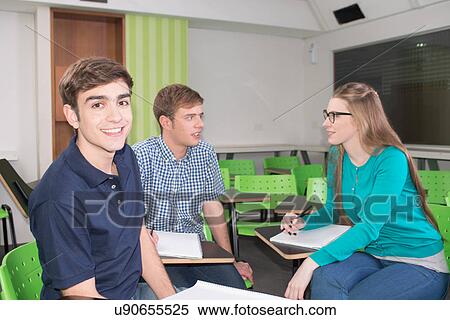 Teenagers in school View Large Photo Image Stock Photography - Teenagers in school. Fotosearch