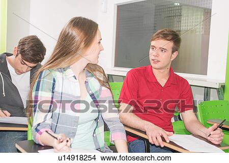 Picture - Teenagers studying. Fotosearch