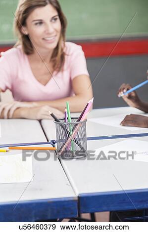 The teacher teaching View Large Photo Image Stock Photo - The teacher teaching. Fotosearch