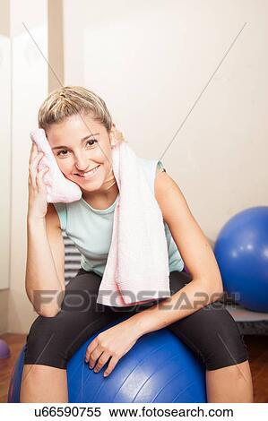 Woman resting after to yoga class View Large Photo Image Stock Photography - Woman resting after to yoga class. Fotosearch